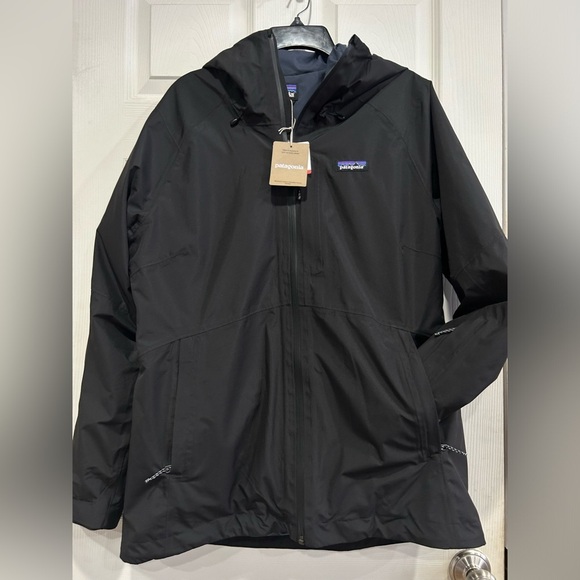Patagonia Women's L Large Black 3-in-1 Powder Town Jacket Ski Snowboard NWT - Picture 1 of 11